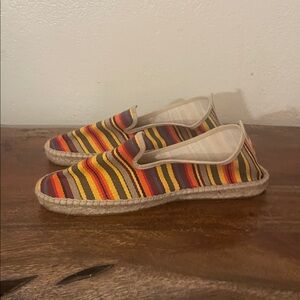 Alpargatus Striped Espadrille Slip-On Flats – Size 39